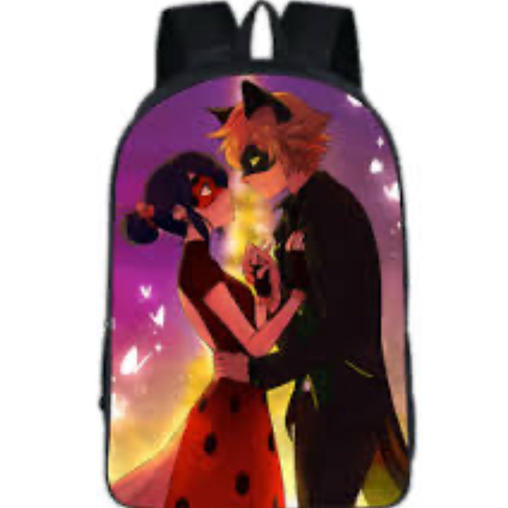 MIRACULOUS LADY BUG & CAT‎ NOIR SCHOOL BACKPACK  BAG